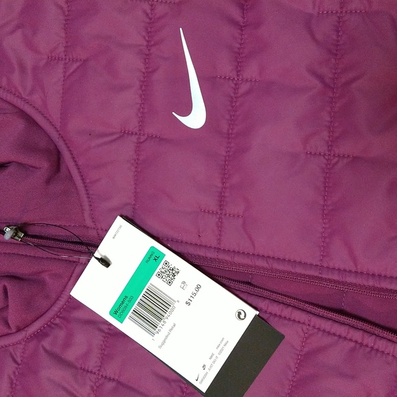 Nike Running Therma-Fit Purple Puffer Vest Women's XL NWT - Picture 4 of 5